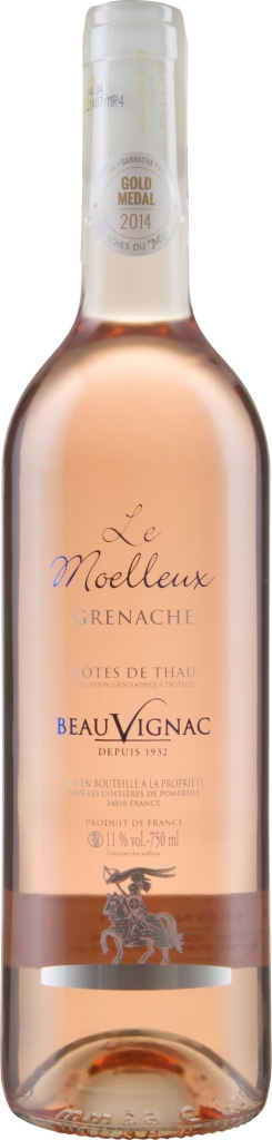 Wino Costières de Pomérols Beauvignac Rosé Moelleux Thau IGP 2021