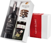 Pudełko prezentowe "Owocowa słodycz" z winem Giusti Chardonnay Dei Carni Venezie IGT 2020
