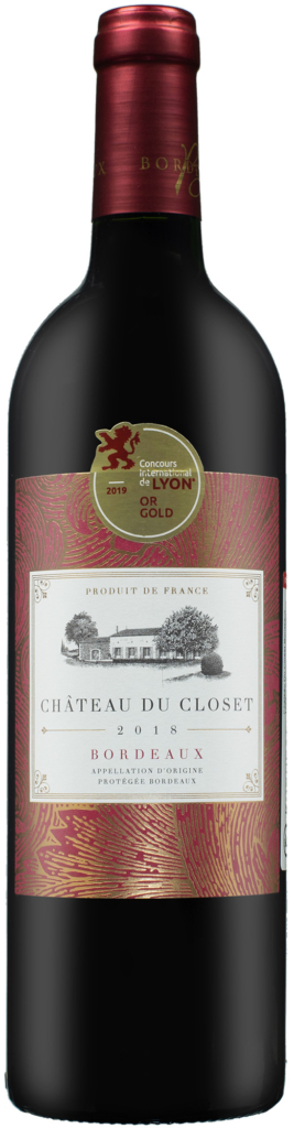 Wino Chateau Du Closet Bordeaux 2018